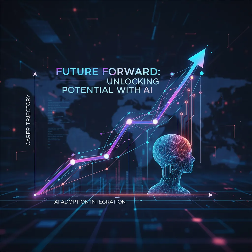 Graph showing AI impacting career growth