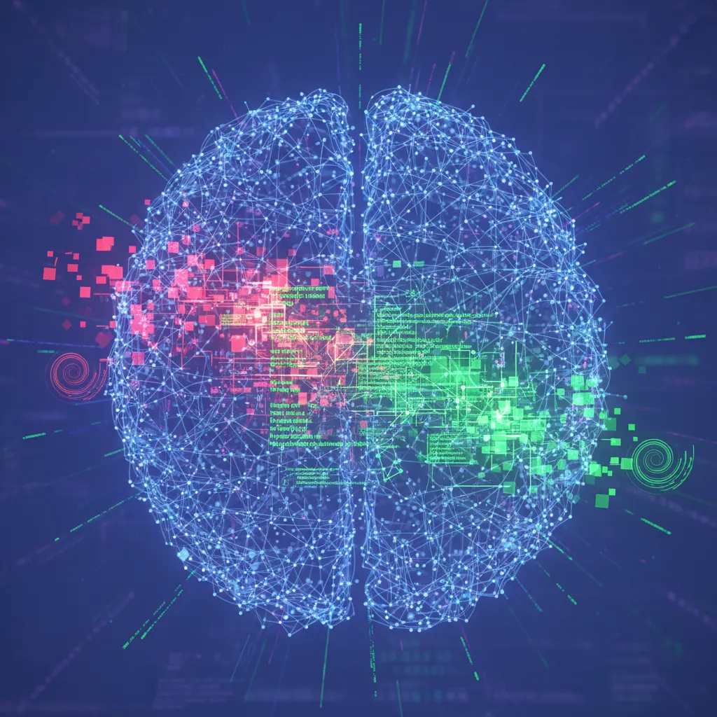 AI abstractly representing debugging software errors