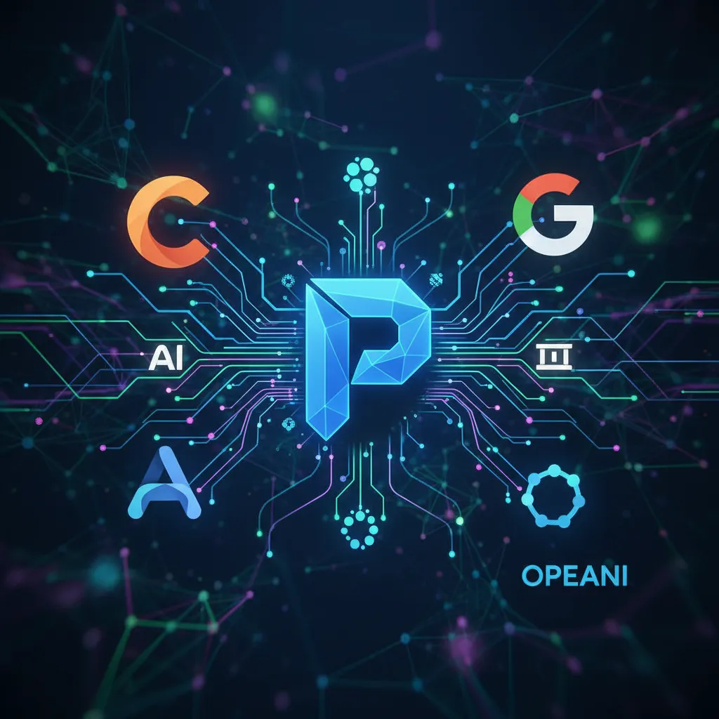 An illustration showing how AI models like Claude 3 Sonnet power the content generation within Perplexity Pages.