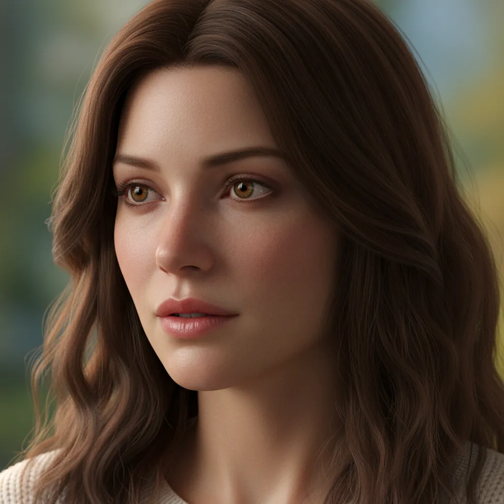 Hyper-realistic AI-generated portrait with fine details