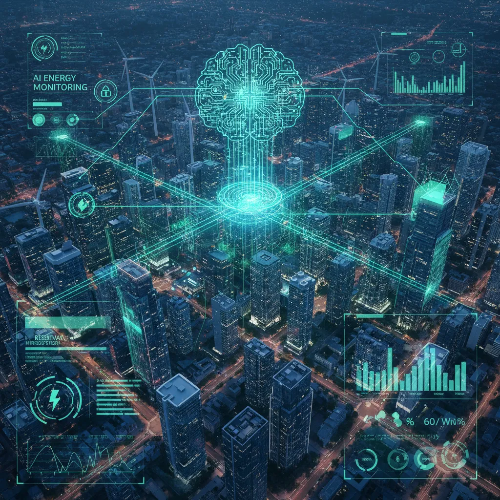 AI smart grid managing city energy consumption