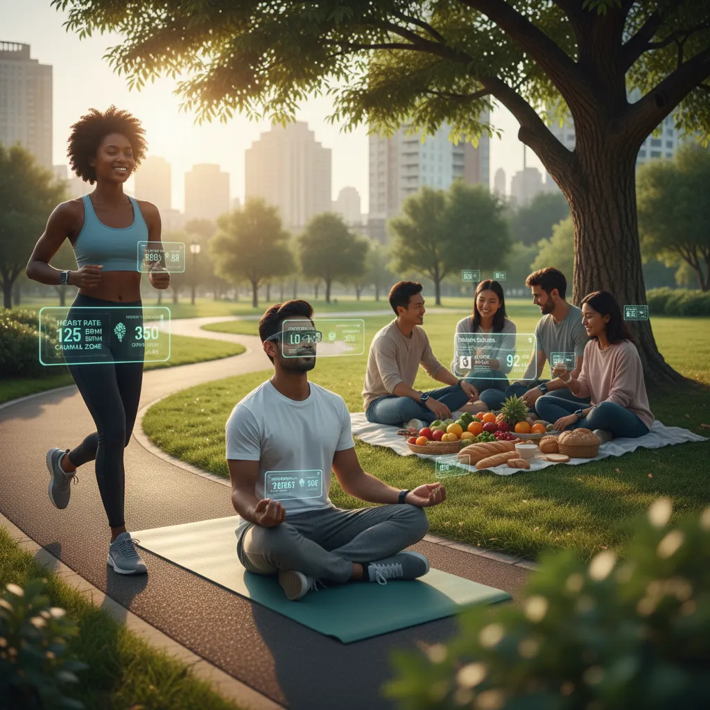 People using AI wearables for daily health insights