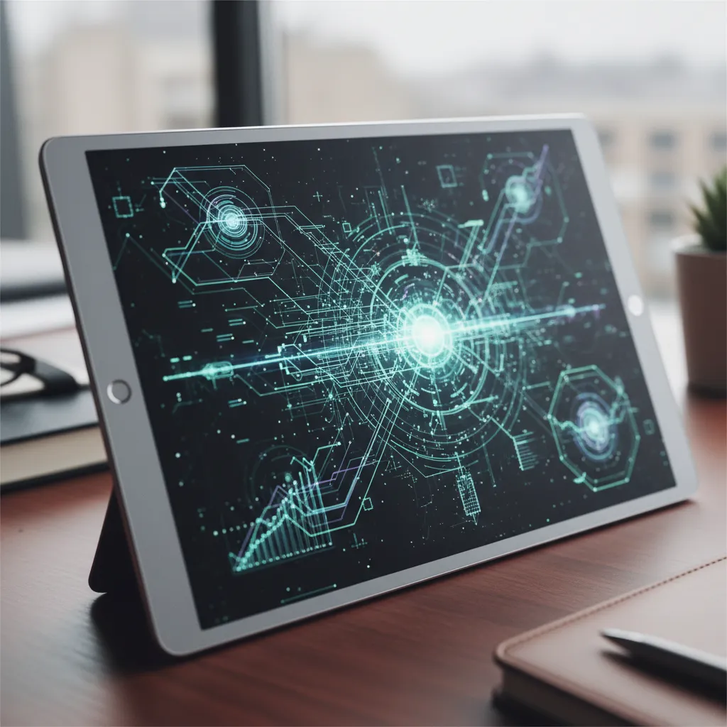 AI algorithms analyzing investment portfolios for optimized returns