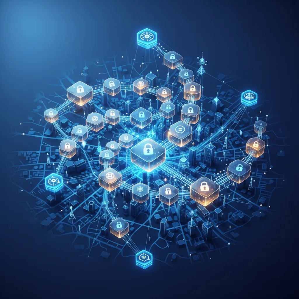 Blockchain ledger securing physical city infrastructure