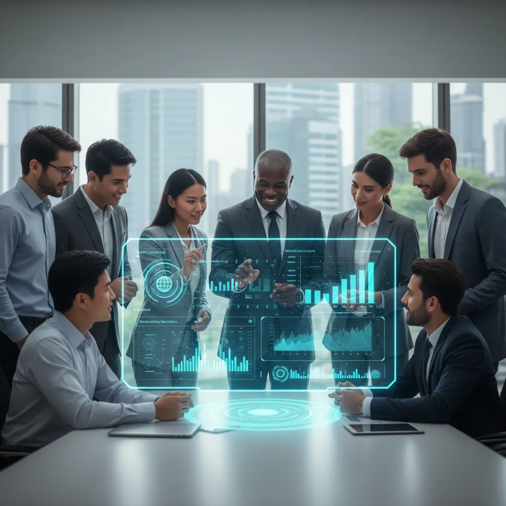 Investors analyzing DePIN data