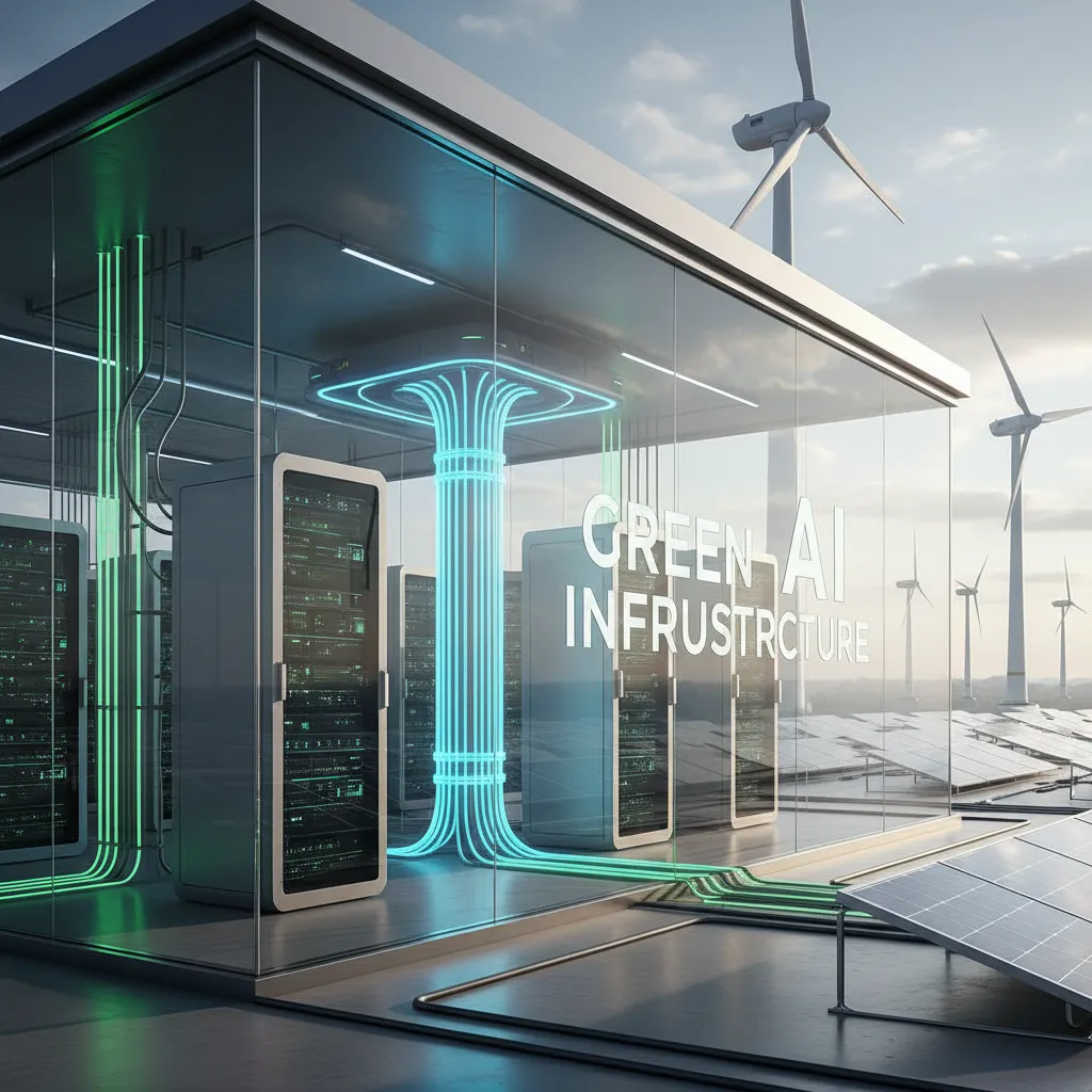 A transparent data center with energy-efficient servers powered by renewable energy.