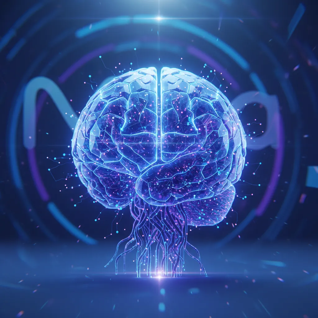 A vivid, cinematic hero image representing the complex, interconnected nature of Meta's Llama 3 open-source AI model.