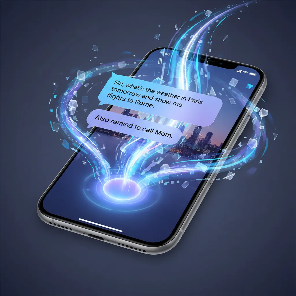 The redesigned Siri interface with on-screen awareness, powered by Apple Intelligence.