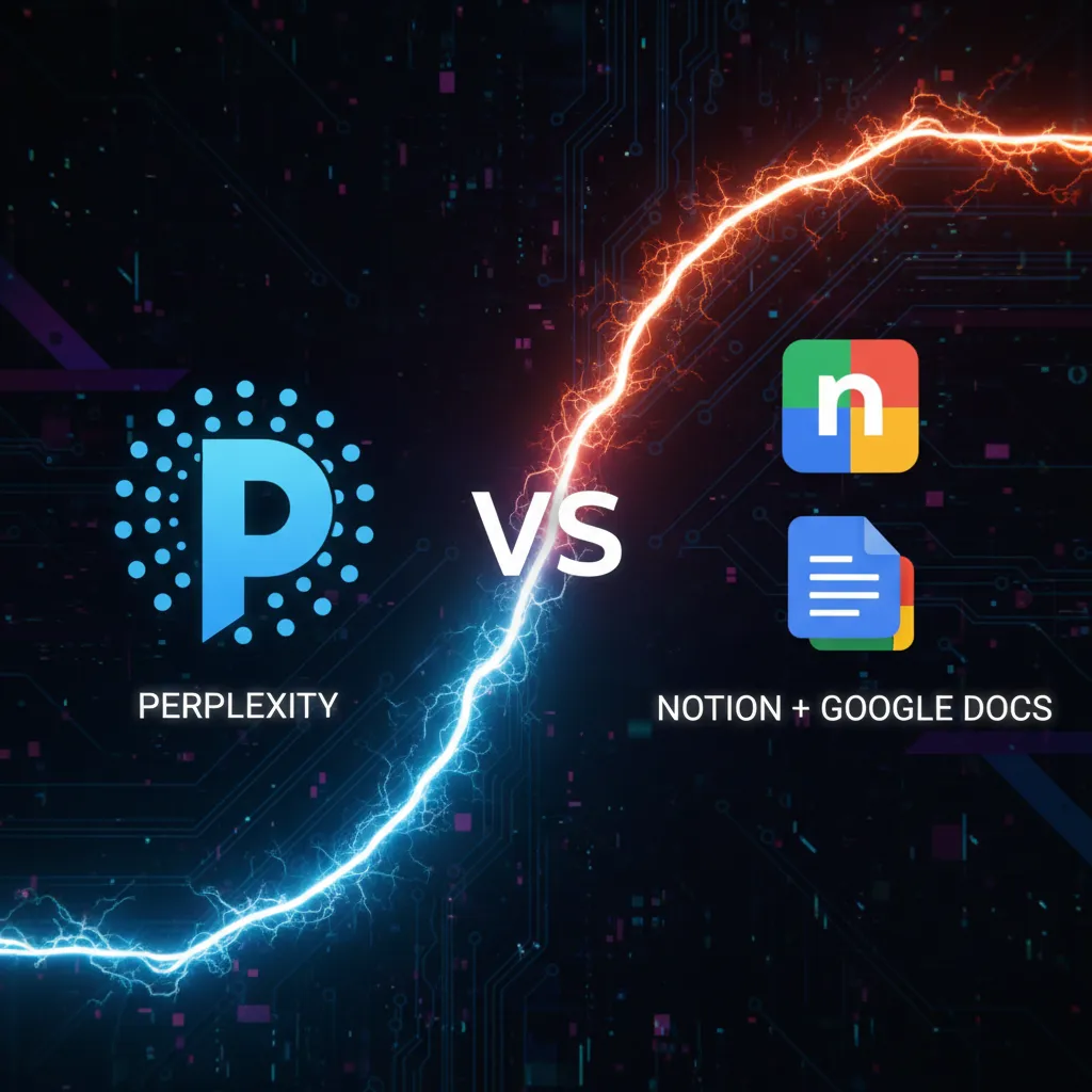 A visual comparison of Perplexity Pages with its competitors.