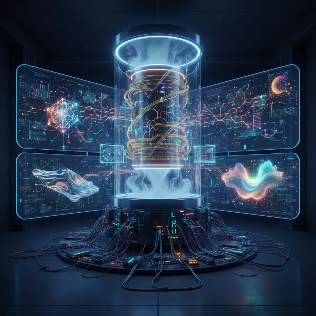 Quantum computer displaying new material properties