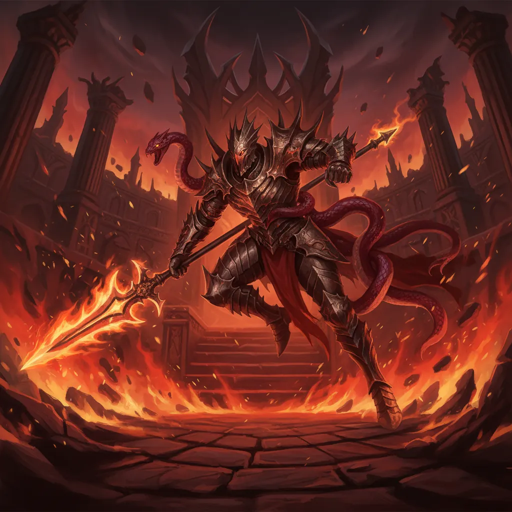 The fearsome new boss Messmer the Impaler from the Elden Ring DLC.