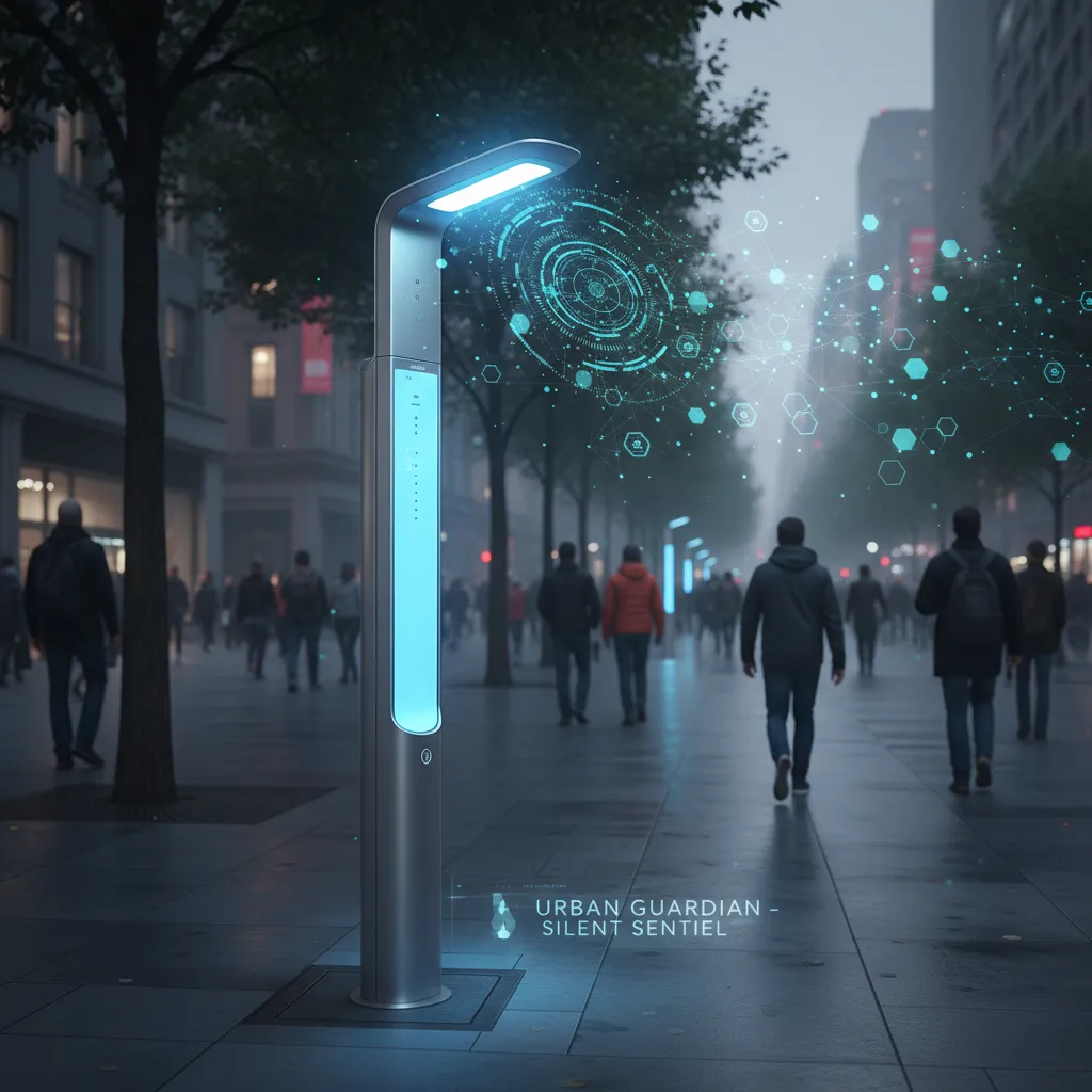 Smart streetlight with integrated sensors for urban public safety